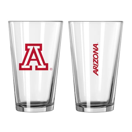 Logo Brands Arizona 16oz Gameday Pint Glass 106-G16P-1